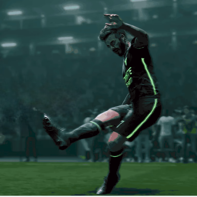 Rainbet Casino displaying a soccer ball on the field.